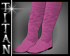 TT*Dark Pink Suede Boots