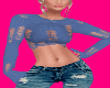Periwinkle Shredded