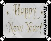Gold New Years Sign