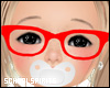 ❥ Red Nerd Glasses
