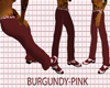 (CB) BURGUNDY-PINK PANTS