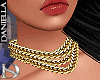 D| Gold Chain Necklace