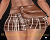 L/RL Brown Fringe Skirt