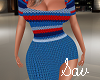 Sweater Dress-BlueStripe