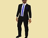 Black Suit  Blue Tie