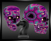 tie dye skull decoration