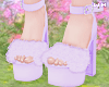 w. Fur Shoes Lilac