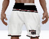 White Number Shorts