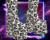 Animal print boots