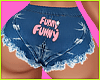 Denim Shorts-Funny