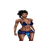 bikini bleu loup