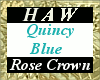 Quincy Blue Rose Crown