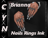 Briana Nails, Rings,Ink