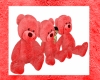 3 bears in red