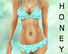 *h* Aqua Frill Bikini