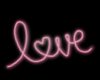Pink "Love" Neon Sign