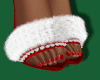 Christmas Peep Toe - Red