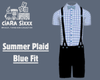 Summer Plaid Blue Fit