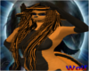 Fox org/blk furry hair