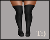 thigh high black boots