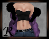 Fluffy Fur Coat Purple