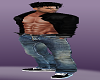 Male Avatar Blue Jeans Black Shirt