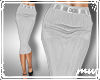 !50s MidCalf Skirt white