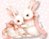 cutout bunny couple