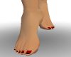 Red/Black tip toes