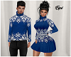 Sweater Dress Blue Coupl