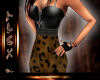 {A} mini dress leopard