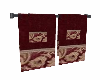 BURGANDY TOWELS