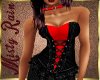 Red Black Laced Corset