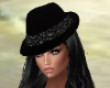 Hat,Black,Glitter