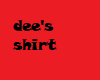 dee's shirt