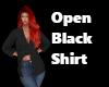 Open Black Shirt