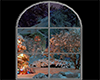 Arched Christmas Window