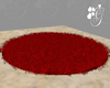 GM Red fuzzy rug