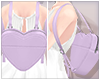 Heart Backpack - lilac