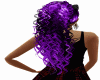 purple,black,curls,plait