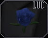 [luc] Lapel Flower Blue