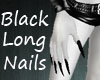 Black Long Nails