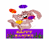 Juggling Easter bunny