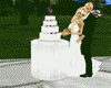 Pose Wedding Cake Purple