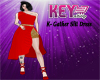 K- Gather Slit Dress