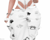 White Paw Print Pants