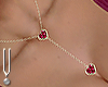 -V- V-day Necklace Red G