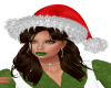 Santa Hat/Hair Brown Dar