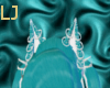 Teal/Silver Tiger Ears