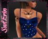 !E! Crushed Blue Corset